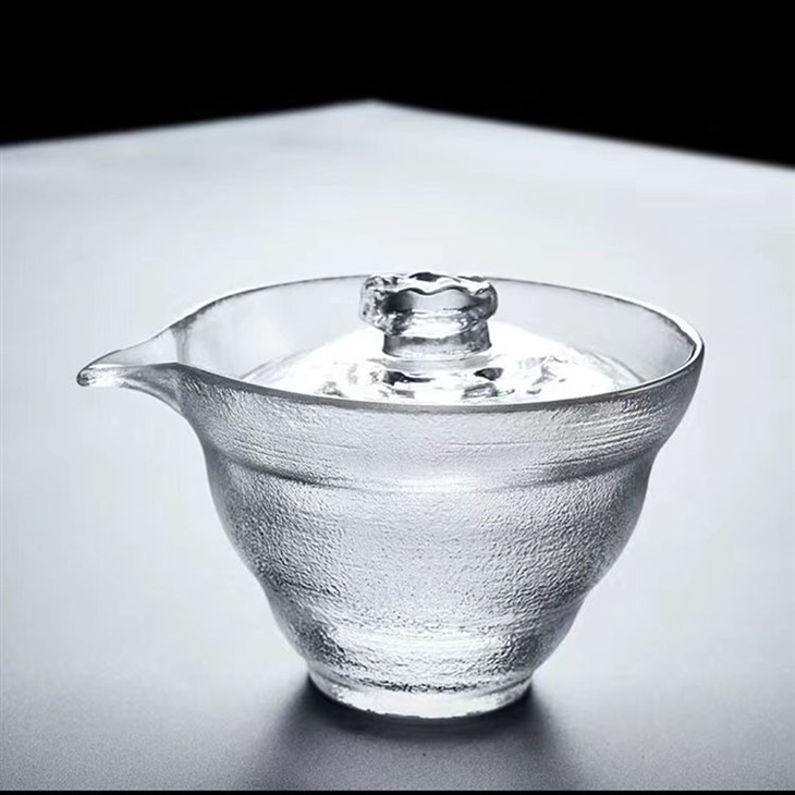 Glass Teabowl With Glass Lid, 150ml Teabowl